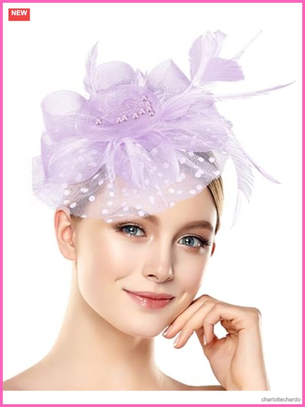 Vintage Fascinator Hat Mesh Tea Party Headband One Size Fits Most